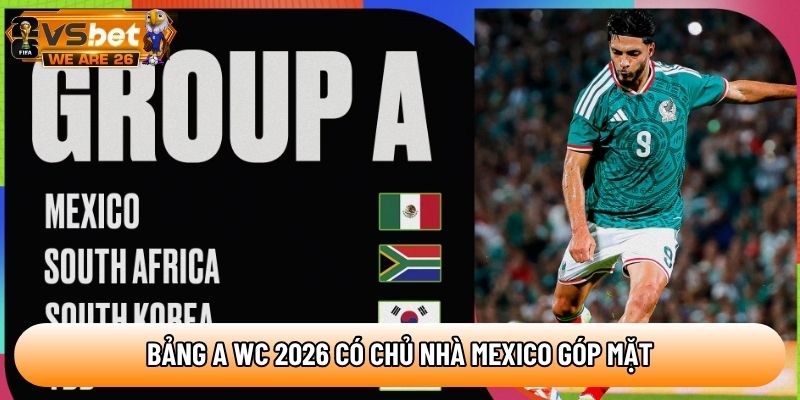Bảng A WC 2026 có chủ nhà Mexico góp mặt